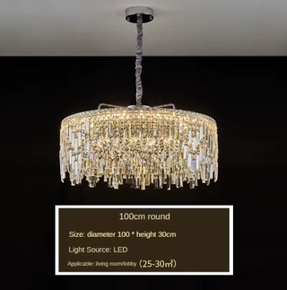 Contemporary Pendant Light – Modern Chandelier with Fluorescent Rings & Elegant Glow