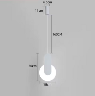 Modern Pendant Light – Black Pendant Lamp with Adjustable LED Lighting & Warm Ambiance