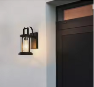 Outdoor Wall Lamp – Black Aluminum LED Modern Exterior Wall Sconce