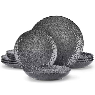 Stoneware Dinnerware Set – 12-Piece