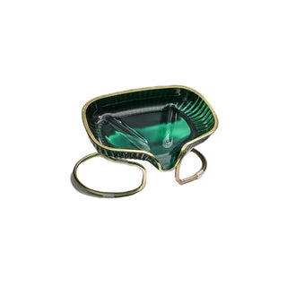 Luxury Glass Soap Dish with Gold Holder – Bathroom Soap Tray