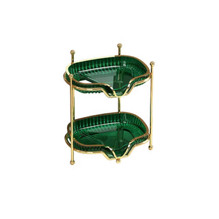 Luxury Glass Soap Dish with Gold Holder – Bathroom Soap Tray