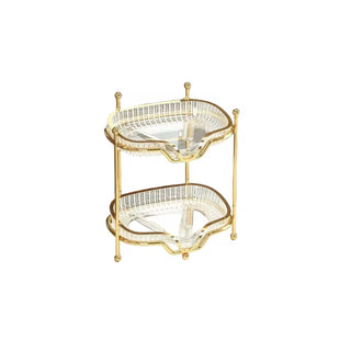 Luxury Glass Soap Dish with Gold Holder – Bathroom Soap Tray