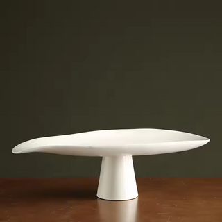 resin fruit plate earthworks handcrafted italian resin elegant white serveware top view
