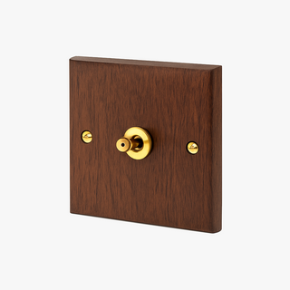 natural wood 1-gang intermediate light switch