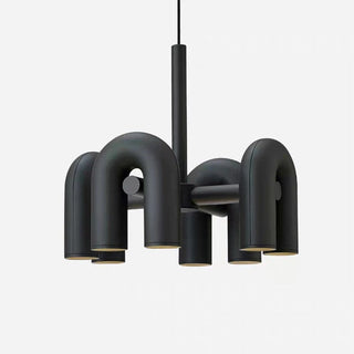 Industrial pipe style chandelier adjustable LED pendant fixture
