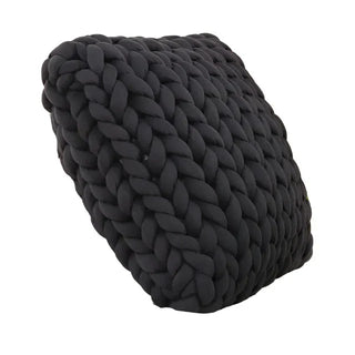chunky knit cushion handmade soft wool pillow cozy sofa decor 30x30 cm set view
