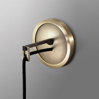 Modern metal black gold wall lamp — single bulb interior