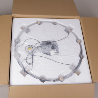 Contemporary Chandelier – Modern Pendant Light with Adjustable Height & 3000K Warm Light