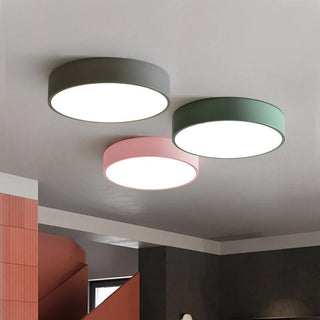 Modern dining room ceiling light, round LED flush mount