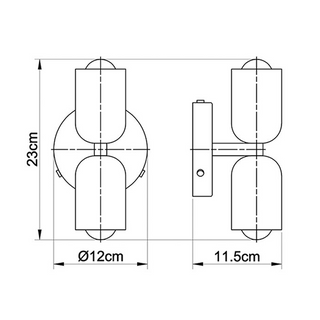Modern Wall Sconce – Double Heads Indoor Wall Lighting Fixture | Creamy Elegant Lamp