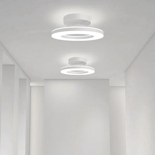 Modern gold ring LED ceiling lamp, luxury geometry design