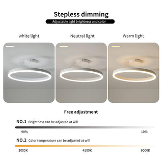 Nordic LED Ceiling Light – Modern Circle Lamp With Adjustable Brightness