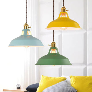 Suspension colorée – Suspension ronde en fer pour cuisine et salle à manger