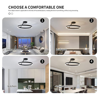 Nordic LED Ceiling Light – Modern Circle Lamp With Adjustable Brightness