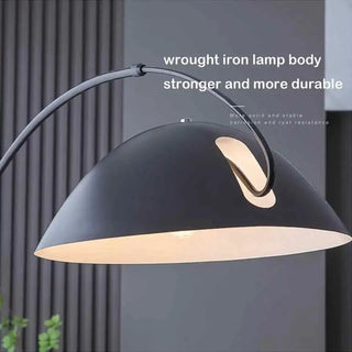 FIHEL arc floor lamp – wrought iron style detail