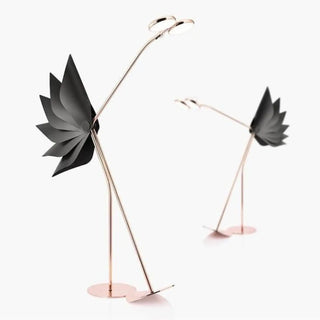 OSTRICH sculptural floor lamp – in living room setting