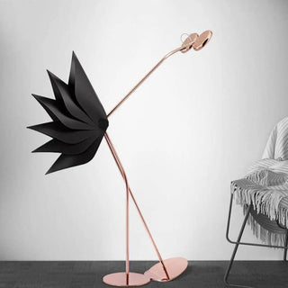 OSTRICH ostrich floor lamp – head and neck detail