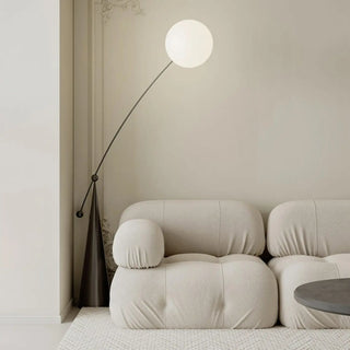 VERAE Glass Ball Floor Lamp - front view