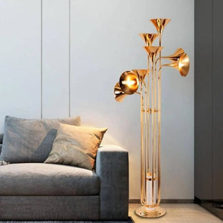 BRONZ gilded bronze floor lamp – full view