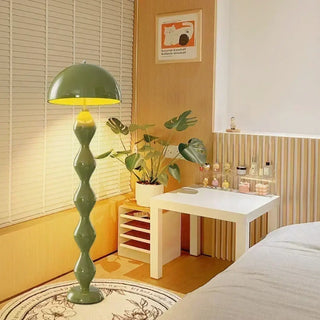 Nordic Mushroom LED floor lamp – white colorway