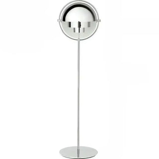 MIROR chrome metal floor lamp – profile silhouette