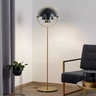MIROR chrome floor lamp – in elegant interior setting
