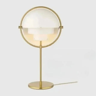 MIROR chrome spherical floor lamp – second table lamp view