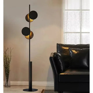 DOROIR floor lamp – three black shades close-up