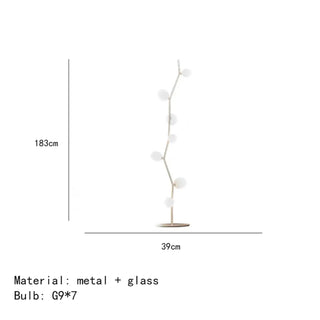 DORITYDE decorative floor lamp – globe cluster elegant view