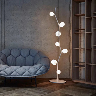 DORITYDE decorative floor lamp – white finish full view