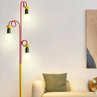 KAY three luminous ball floor lamp – colorful balls detail