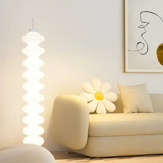 HORILE modern white floor lamp – ambient light effect