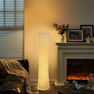 TISSAP Designer White Paper Floor Lamp - warm ambient light