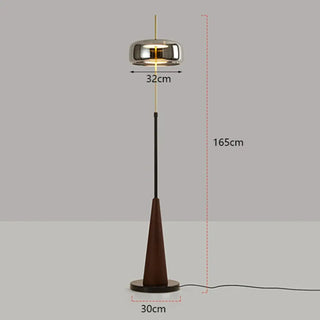CHROBI retro floor lamp – profile silhouette view