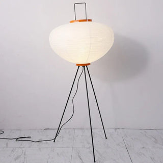 SIRIAH white paper floor lamp – second form view