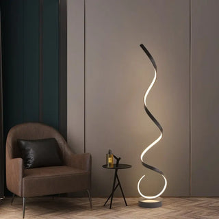 DISURY LED floor lamp – sculptural form close-up