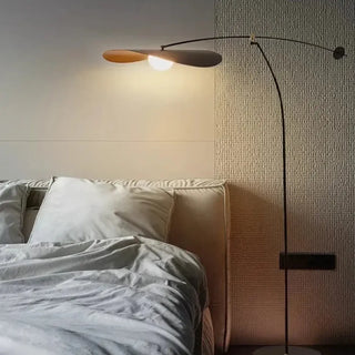 IRONILO modern arched black floor lamp – full metal view
