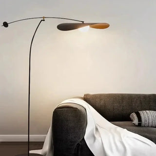 IRONILO elegant arc lamp – in contemporary living room