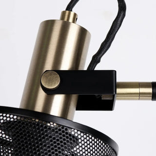NOIA floor lamp – brass and black adjustable detail
