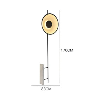 MINILA black floor lamp – in contemporary living room