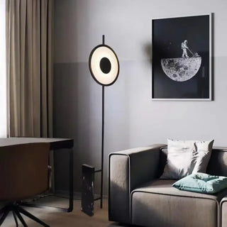 MINILA minimalist floor lamp – black modern full view