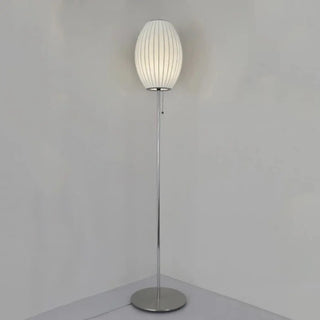 Nordic Pumpkin floor lamp – fabric shade close-up