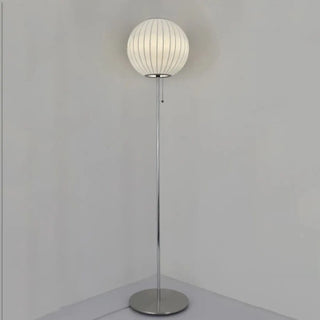 Nordic Pumpkin Wabi-Sabi LED floor lamp – elegant globe full view
