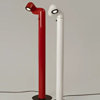 KALIA floor lamp – multiple red retro-futuristic lamps in room
