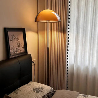AMANIS orange mushroom floor lamp vintage style