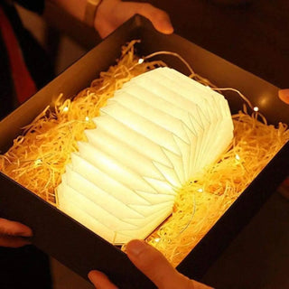 ACCORDION Sculptural Bedside Lamp - accordion fold detail