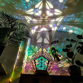 BOHEME Boho Bedside Lamp - warm atmospheric light pattern