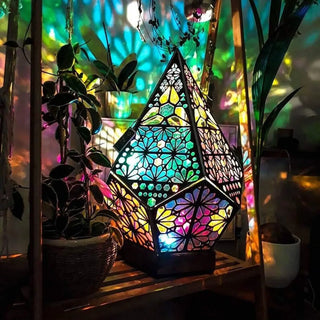 BOHEME Boho Bedside Lamp - rattan weave detail