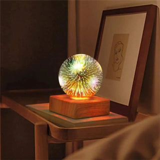 BOULA Spherical Opal Glass Table Lamp - glass shade detail